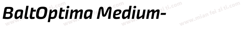 BaltOptima Medium字体转换